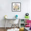 Cadre flottant Jungle Wildlife Lion, design par Cecilia Battaini-22580661-22580660
