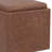 Rockwood 17"W Upholstered Vegan Leather Contemporary Square Storage Cube Ottoman with Flip-Over Tray, Assembled-1815101231