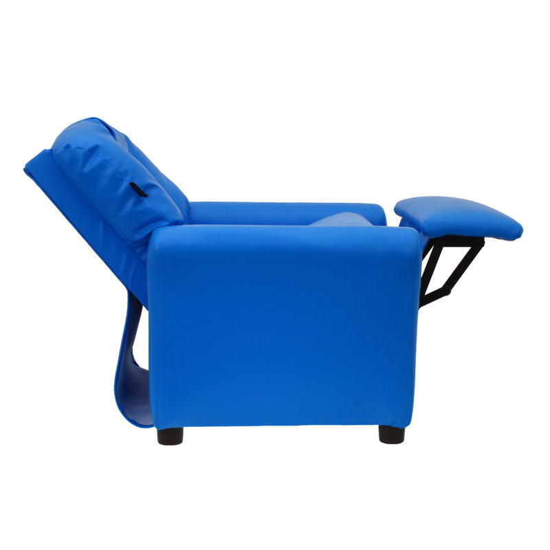 Fauteuil inclinable pour enfant, Similicuir bleu