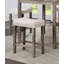 Table de salle à manger à hauteur de comptoir transitionnelle 5 pièces et 4 tabourets