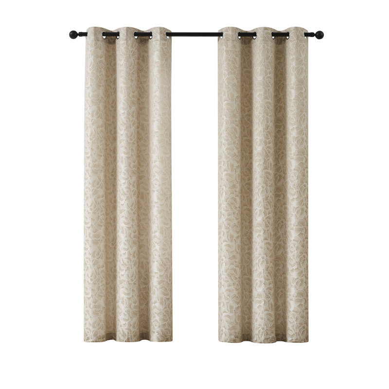 Orandy Semi-Sheer Curtain Pair, 38" W x 84" L
