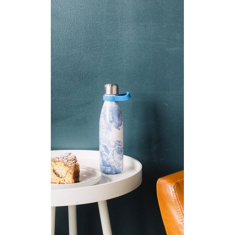 S'well Stainless Steel Water Bottle - 17 Fl Oz - Triple-Layered Vacuum-Insulated Containers, Blue Granite, 17.oz