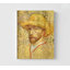Autoportrait, chapeau de paille par Vincent Van Gogh, décor de maison jaune, reproduction de chapeau jaune, reproduction de peinture à l'huile de chapeau de paille, impression de portrait de Van Gogh