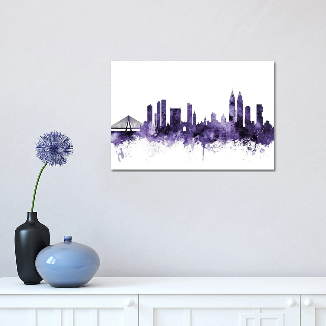 Mumbai (Bombay), India Skyline by Michael Tompsett - Wrapped Canvas Print