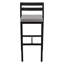 Tabouret de bar Chelsea avec structure en aluminium thermolaqué et coussin amovible-105653549