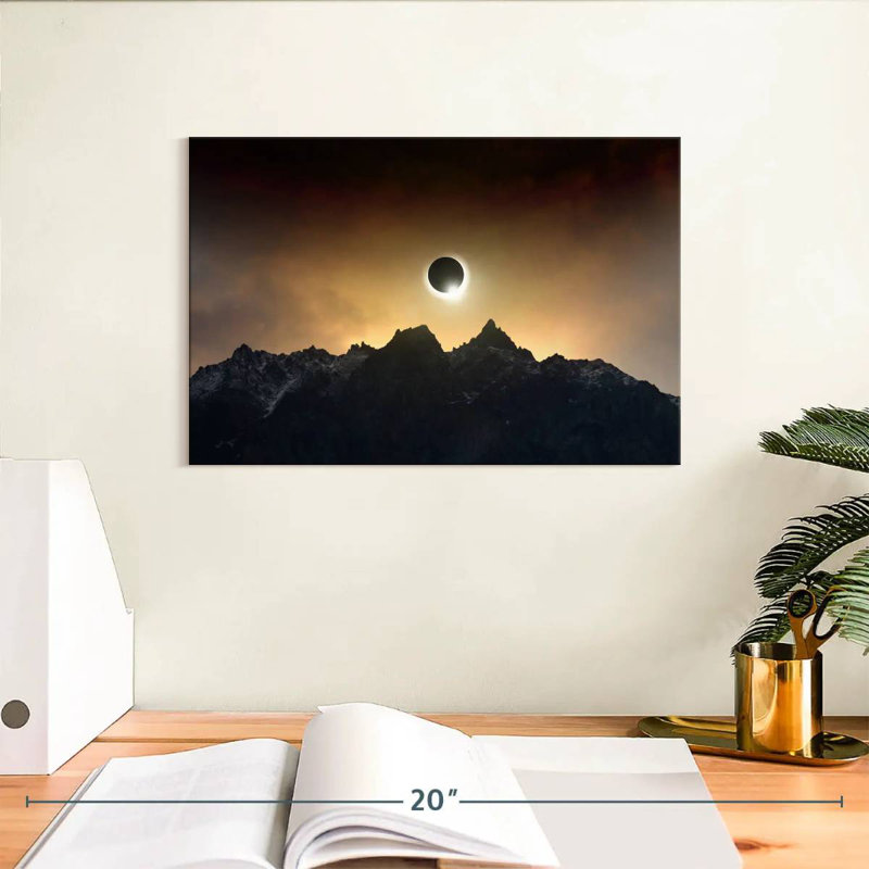 Éclipse solaire spectaculaire d'Oberle, H 8 po x l 12 po