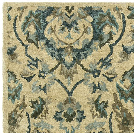 Katlyn Wool Damask Indoor Rug, Rectangle 2' x 3'