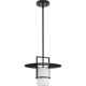 Cinder Single Light Etched Glass Dimmable Pendant