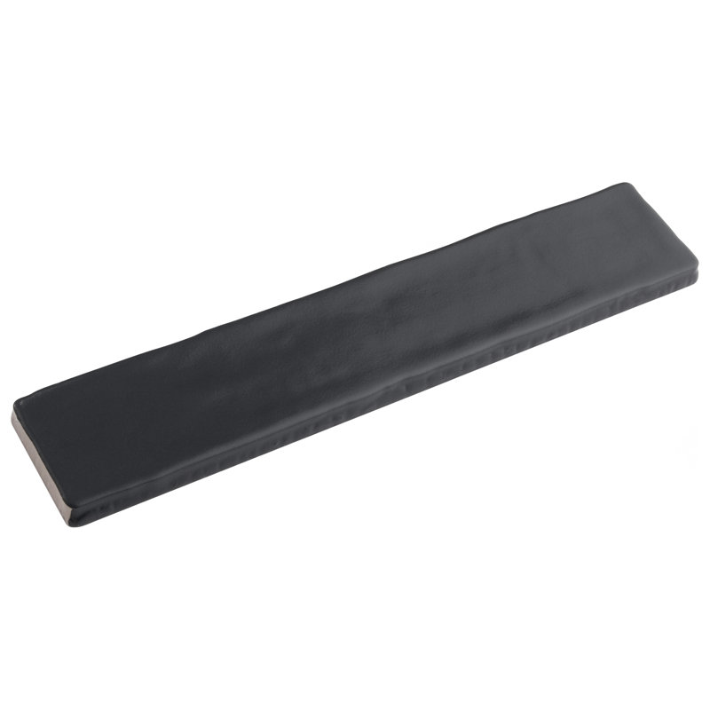 Chester 2" x 10" Ceramic Brick Look Subway Tile, Black