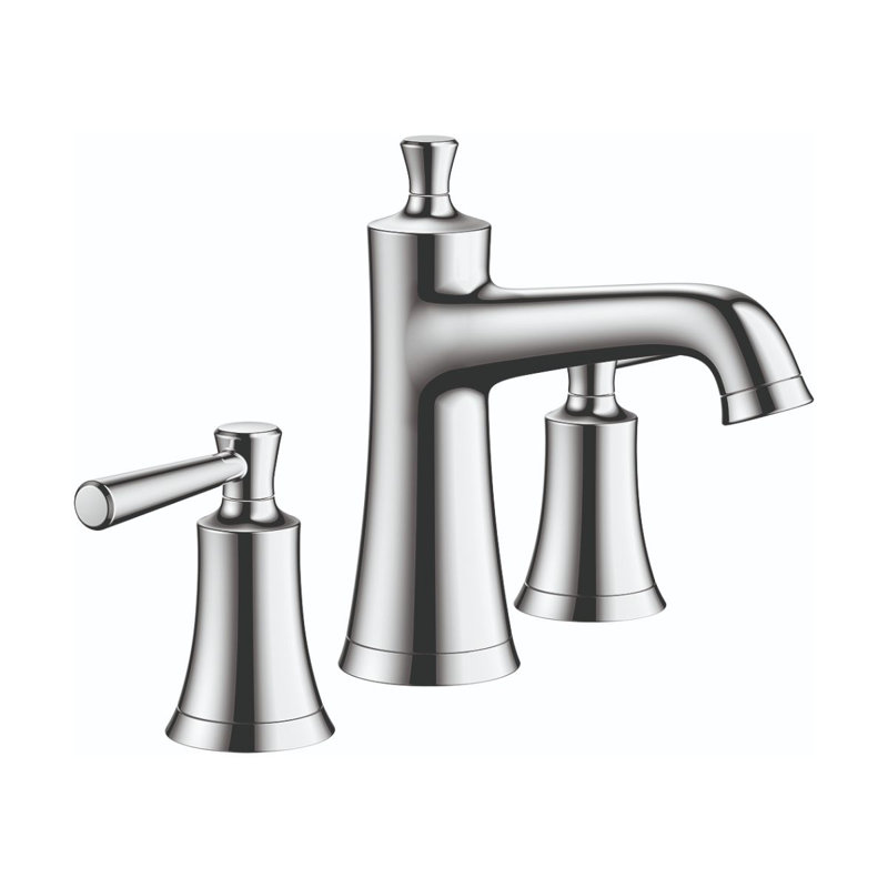 Joleena Widespread Bathroom Faucet with Drain Assembly, Chrome