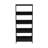 Lavish Home24"L x 13"W x 55.25"H 4-Tier Leaning Ladder Bookshelf, Black-61175119-111467594