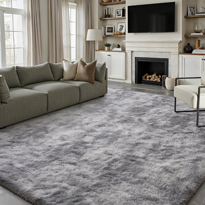 Tie Dye Shag Area Rug