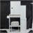 Small Size Left Bedside Cabinet Vanity Table + Cushioned Stool, 2 AC+2 USB Power Station, Hair Dryer Bracket, Extra Large Touch Control Sliding LED Mirror, Tri-Color Switching, EPA,GCC,UL Certificate-204122230