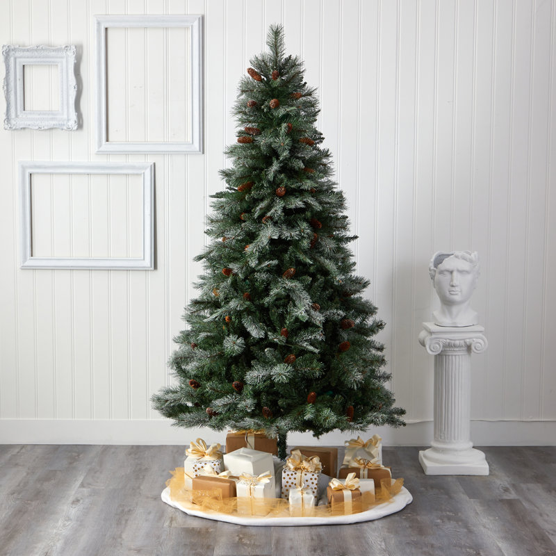Arbre de Noël artificiel pin vert, H 7 pi