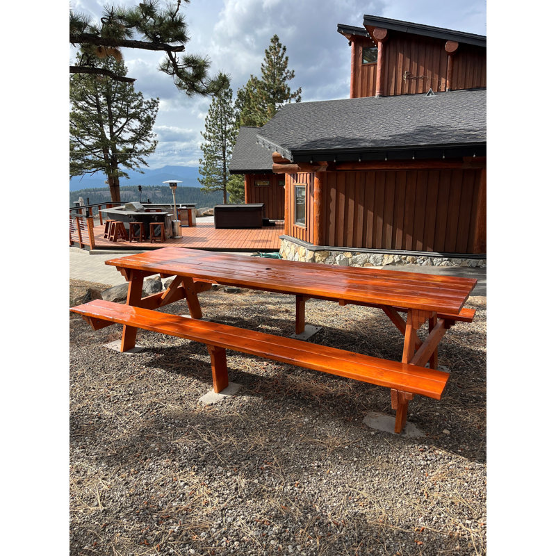 Diggory Rectangular Picnic Table, 30.5" H x 60" L x 33" W