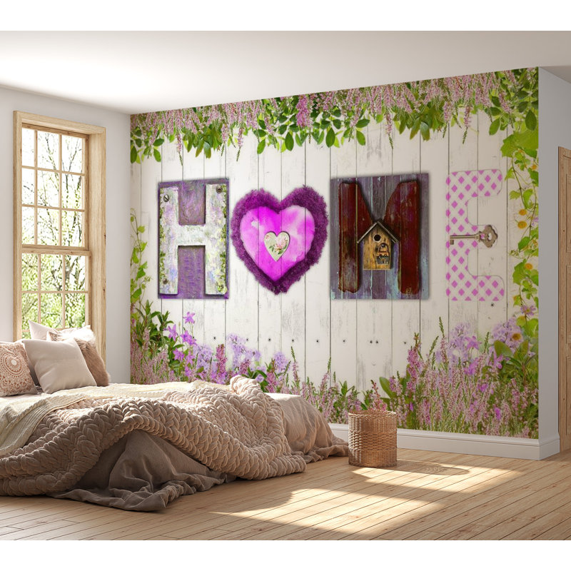 Murale fantaisie sur bois Analea Home, L 96 po x l 137 po