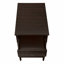 Table d'appoint, 2 niveaux, table de bout, table d'appoint, carré, table de chevet, lampe, placage, traditionnel