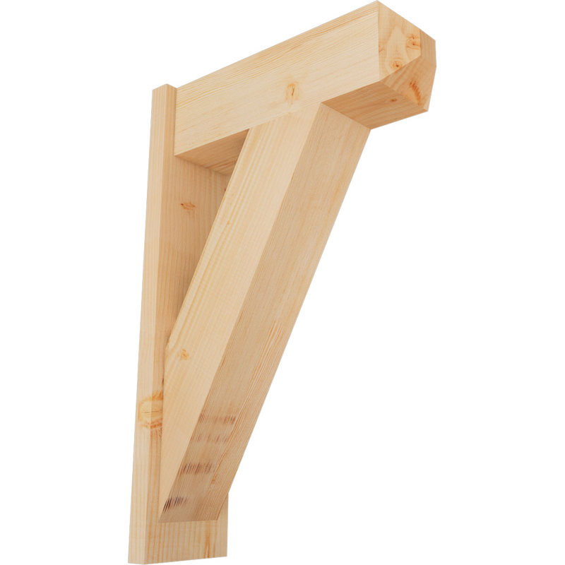 Artisan traditionnel en bois rustique, P 22 po x H 34 po, Sapin Douglas de 7 1/2 po (lisse)