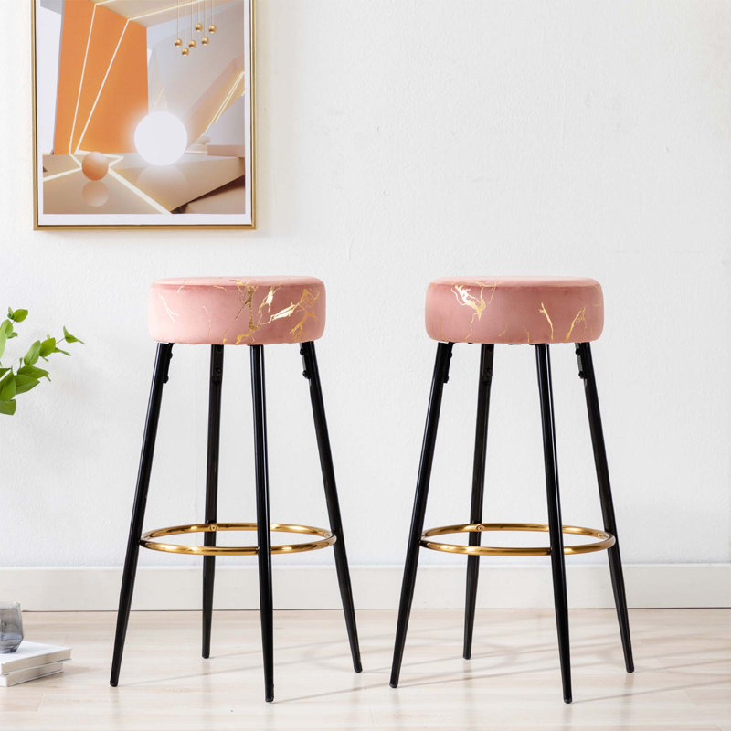 Tabouret de bar et de comptoir Della, Vert, Tabouret de bar (siège d’une hauteur de 30 po)