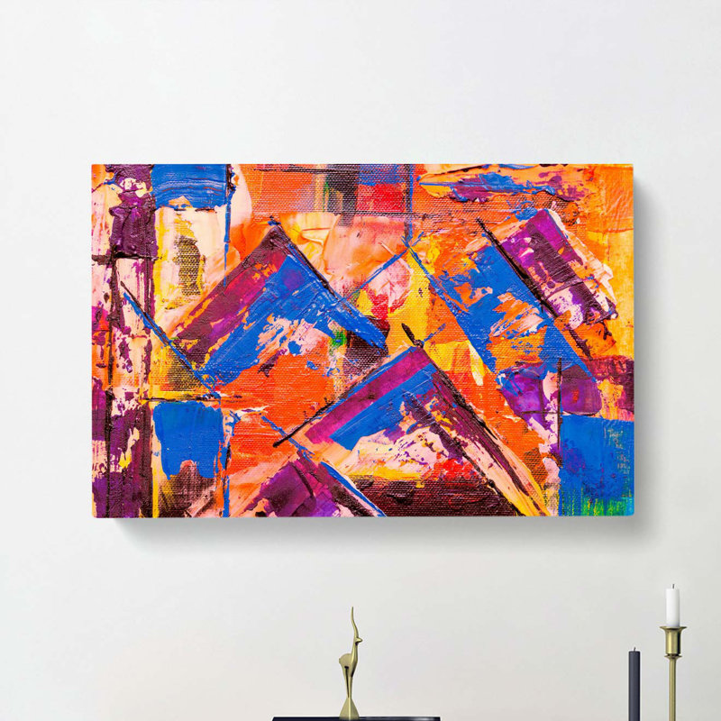 Abstract Art Painting Vol.240 by S.Johnson - Wrapped Canvas Painting, 40cm H x 60cm W x 3cm D