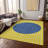 Machine Washable Indoor/Outdoor Chantille ACN994 Yellow Area Rug-1685528824