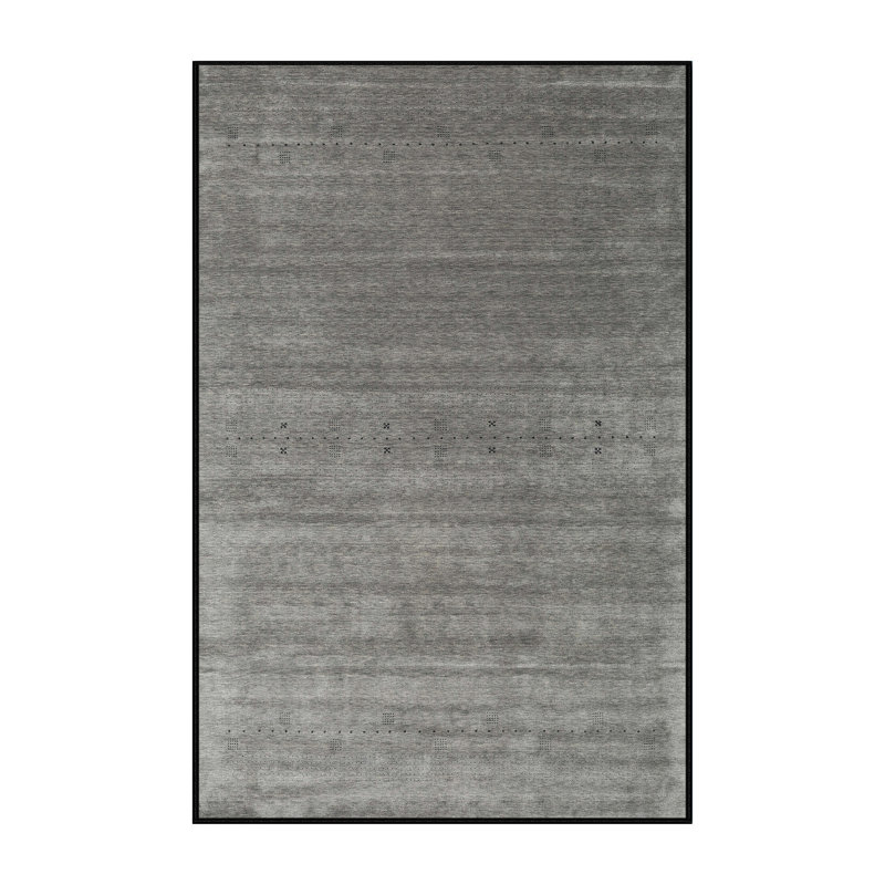 Tapis noir/gris, Rectangle 5 pi x 7 pi