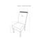 Chaise 2 pièces ARIYA GRIS FONCÉ