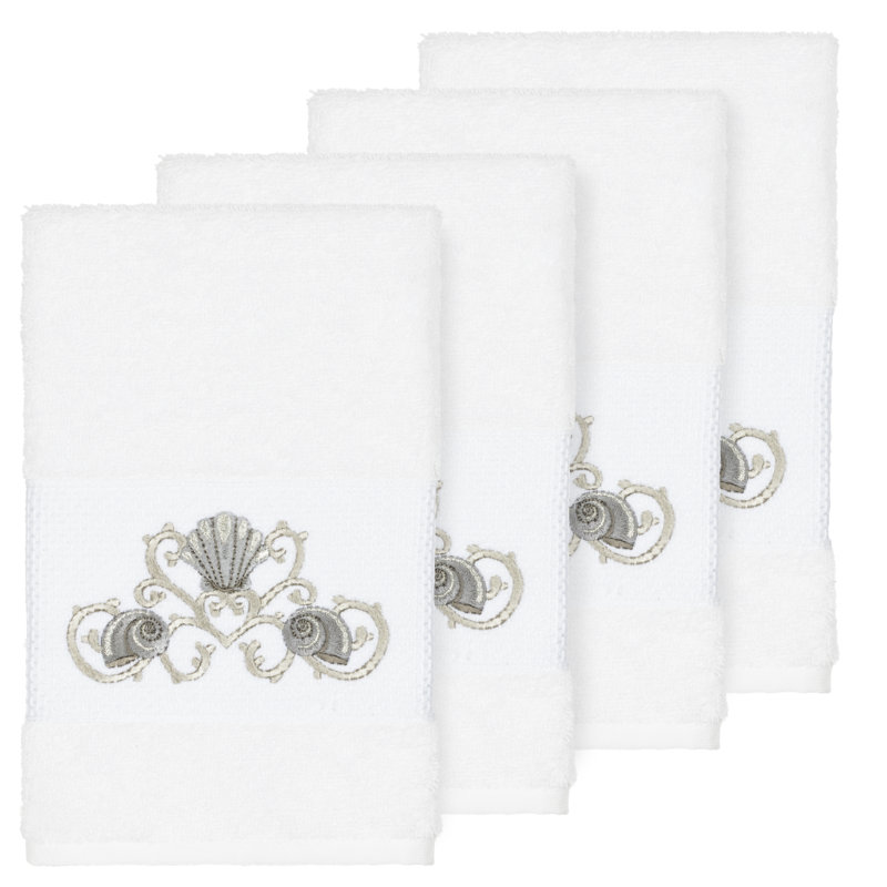 Bella Turkish Cotton Hand Towel, White
