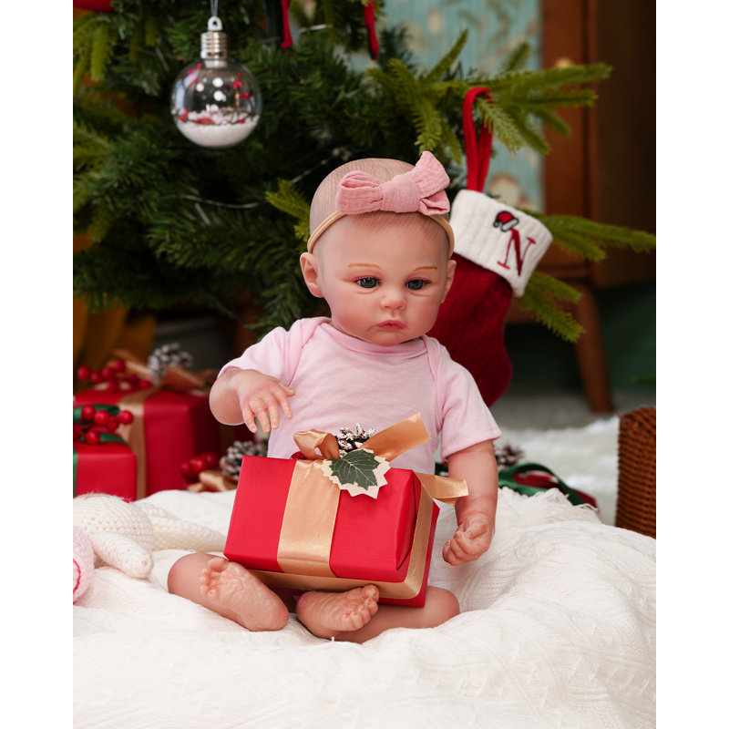 Alba - 22" Reborn Baby Girl Dolls Lifelik Newborn Baby With Realistic Veins