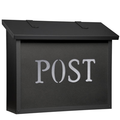 Classic Brass Wall Mounted Mailbox