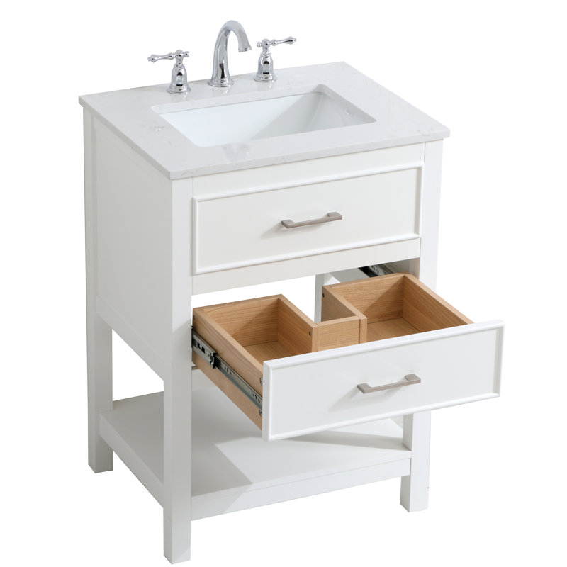 Ensemble de meuble-lavabo simple 24 po Sinclaire, Blanc