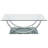Garrett Chrome 2-piece Glass Top Coffee Table Set