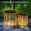 Table d'appoint ronde en osier Kacyn