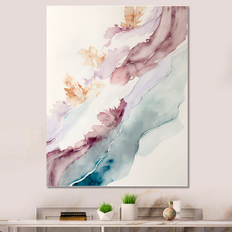 «Sudden Solitude In Elevated Blush II», reproduction sur toile, H 40 po x l 30 po x P 1,5 po, Toile tendue