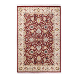 Classic One-of-a-Kind 4'2" X 6'3" Hand Knotted Area Rug