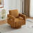 29.13" W Square Swivel Accent Chair, Modern Rotating Arm Chair With Open Back,360 Degree Rotation, Lounge Club Chair With Removable Back Cushion For Living Room, Hotel, Bed Room-928248218