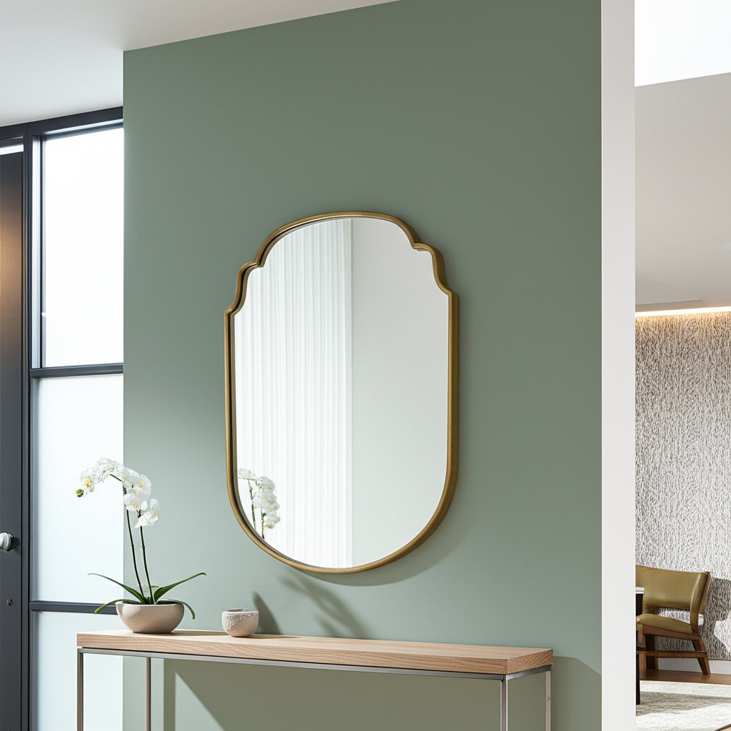 30" Curved Accent Mirror