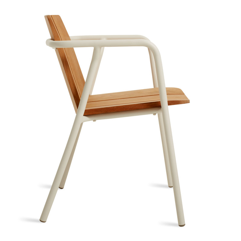 Offline Outdoor Teak Dining Armchair, White