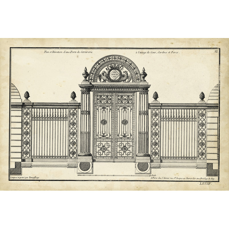 Neufforge Gate IV by Neufforge - Wrapped Canvas Print, 81cm H x 122cm W