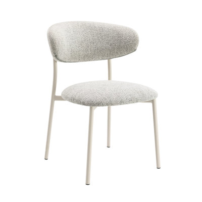 2 Chaise rembourrée en tissu gris - Structure en métal avec rembourrage en mousse souple 23,71 po de profondeur x 18,12 de largeur 32,26 de hauteur, côté 2 rembourrés pour plus de confort 23,71 po x 18,12 po x H 32,26 po