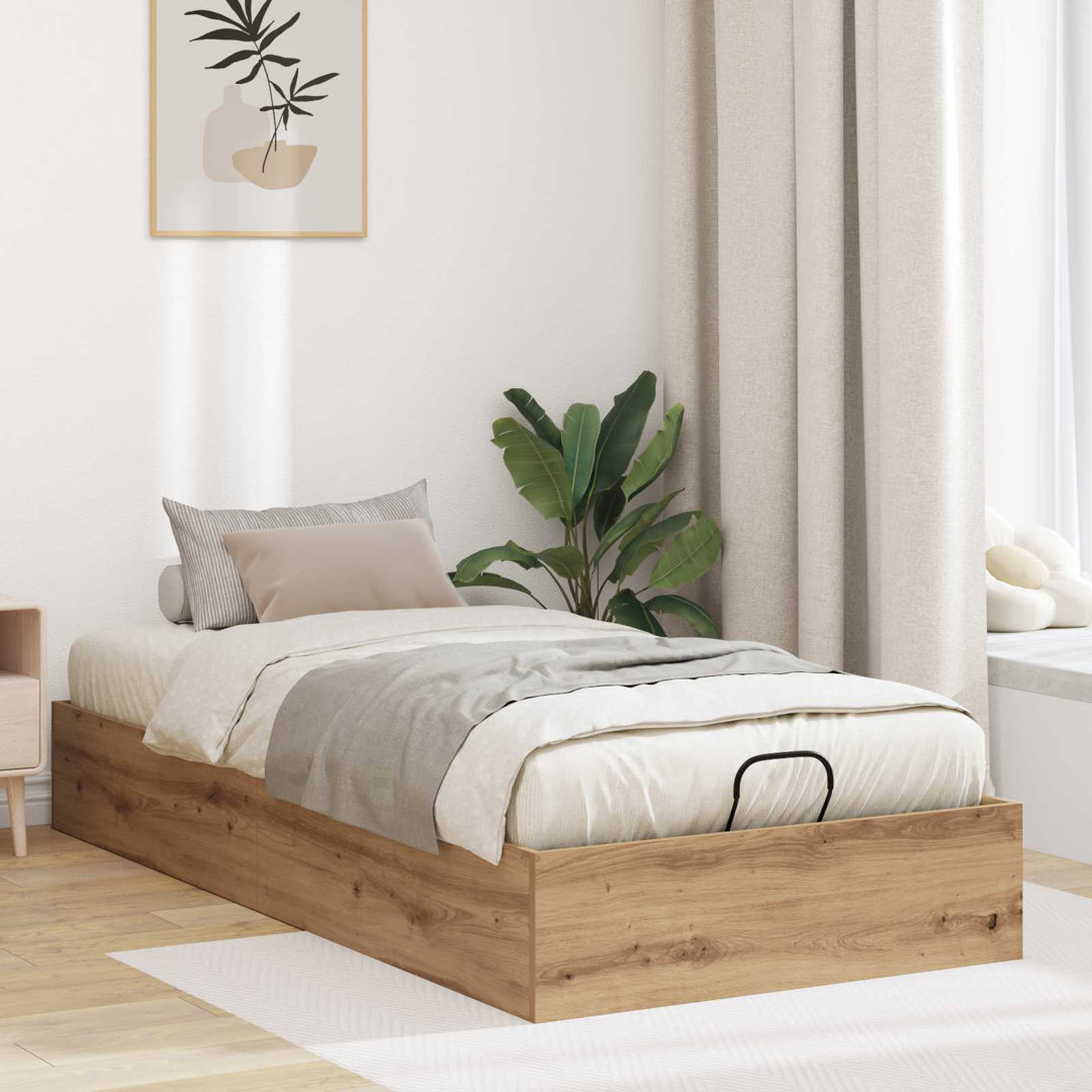 Ottoman Bed Frame With Storage Chipboard Bedroom Modern Contemporary