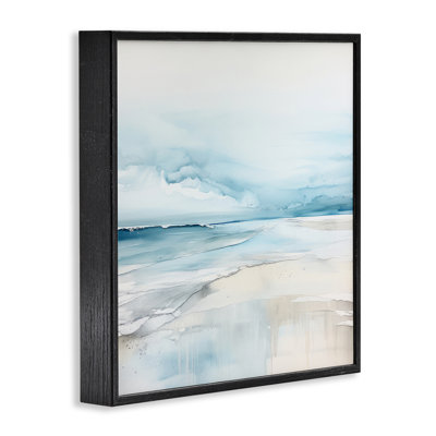  Abstrait moderne, littoral moderne, estampe numérique encadrée par Irena Orlov
