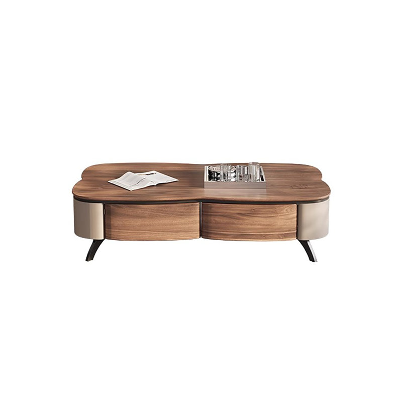 Table basse à quatre pieds avec rangement, H 15 po x L 51,2 po x l 29,5 po