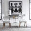 Belinda Upholstered Wing Back Side Chair in Off White
