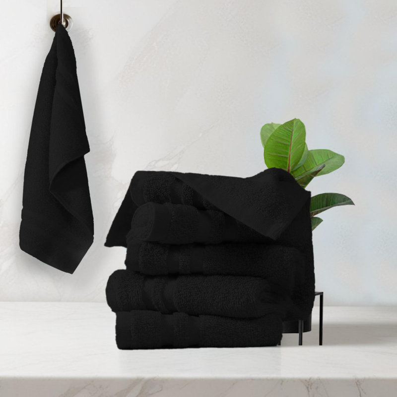Masoud Guest Towels 30x50, Charcoal