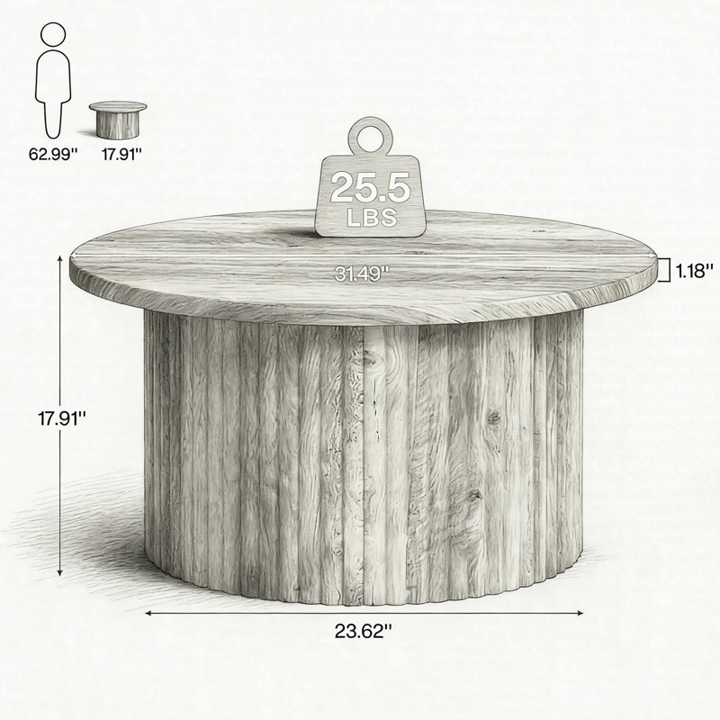 Table d'appoint 31,5 po