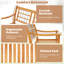 Manufactured Wood Wood Outdoor Bench