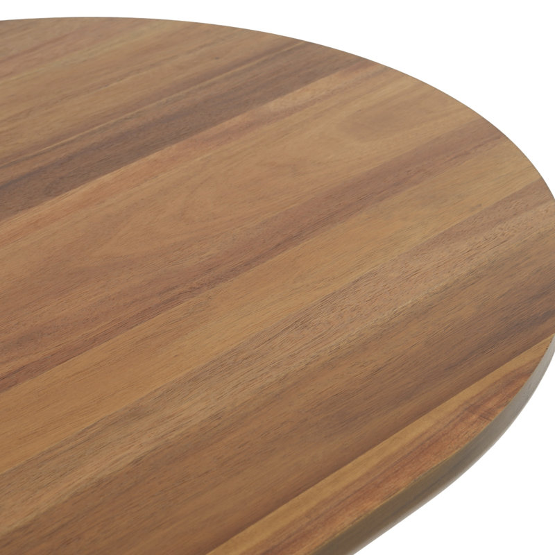 Table de salle à manger moderne ovale en panneau de fibres à densité moyenne de 65,35 po, table de cuisine brune avec pieds cylindriques, table de salle à manger spacieuse pour 4 personnes, meubles de style Mid-Century pour la salle à manger, table de cuisine robuste facile à nettoyer