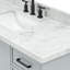 ARIEL Kelly 55 Single Sink Bathroom Vanity with Italian Carrara Marble Top-1548556469-1590883251