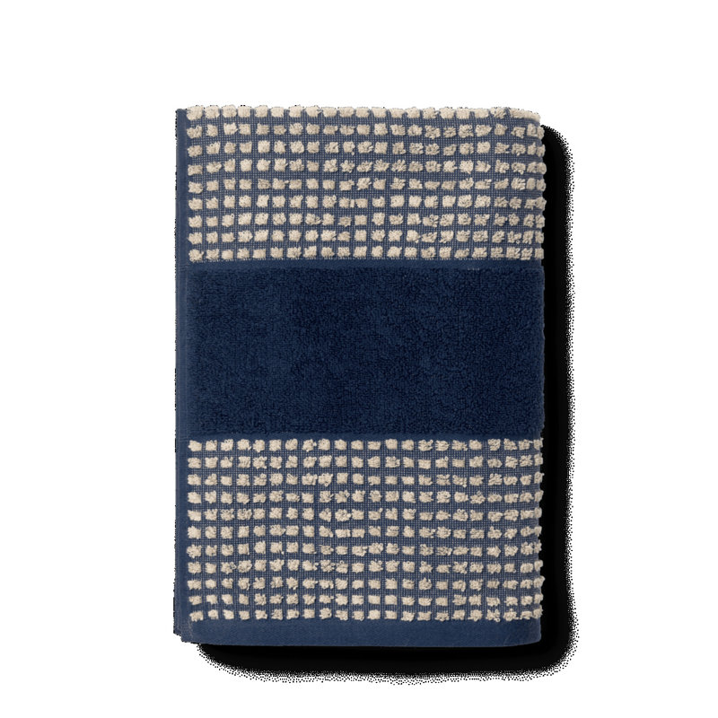 Reinetta Bath Towel, Blue/Sand